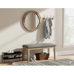 D617 - 00 : Ghế Băng , Ghế Bench - Màu Xám Khói